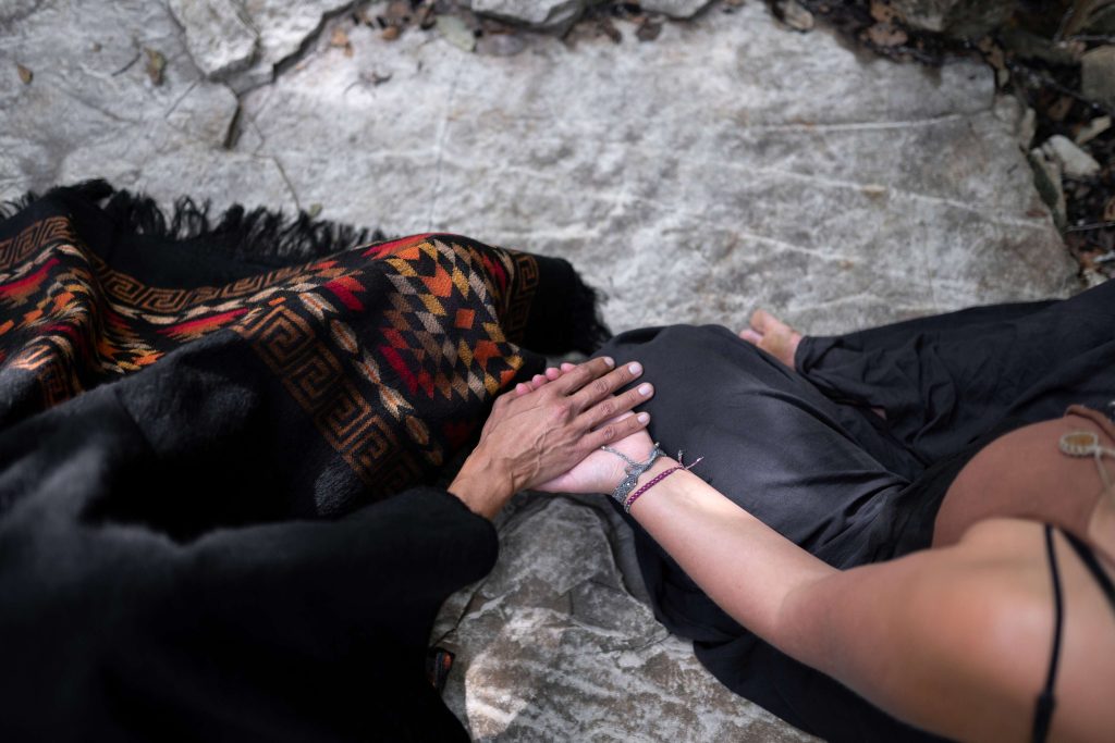Indigenous elder guiding a counselling session