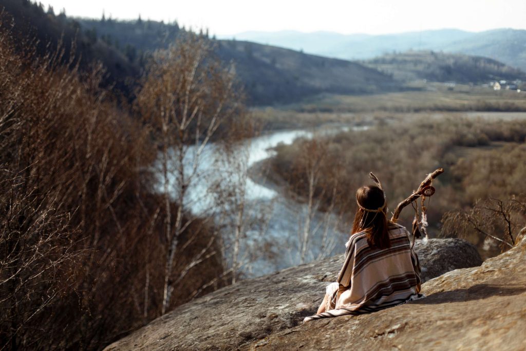 Therapy session with Indigenous person